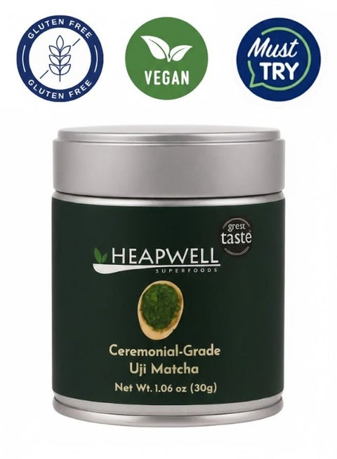 UJI Ceremonial AAA Grade Matcha Powder 30g, Sourced from Shizouka Japan, Ceremonial Matcha Tea,  Vegan Ceremonial Matcha Tea| Premium Ceremonial Matcha Tea Without Artificial Sweeteners |